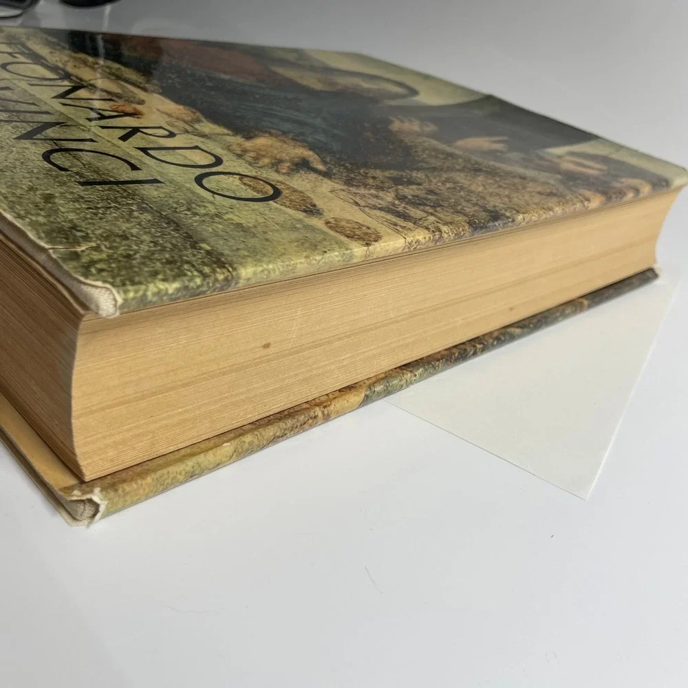 Leonardo Da Vinci Art Book 1956 Istituto Geografico De Agostini Printed in Italy
